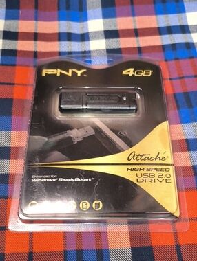 PNY Optima Pro Attaché 4GB High Speed USB 2.0 Drive P-FD2GBHSP-FS New